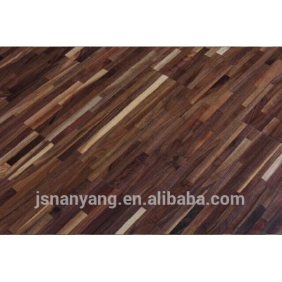 Multistripes walnut parquet chromatic aberration engineered wood flooring