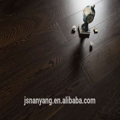 Hot selling Russia black Oak Wood Floor with FSC,CE,ISO9001 certifications