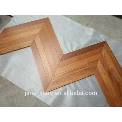 teak chevron wood flooring