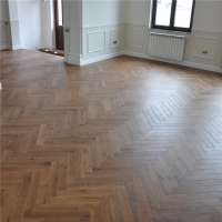 European Oak Top Layer Herringbone Wood Flooring